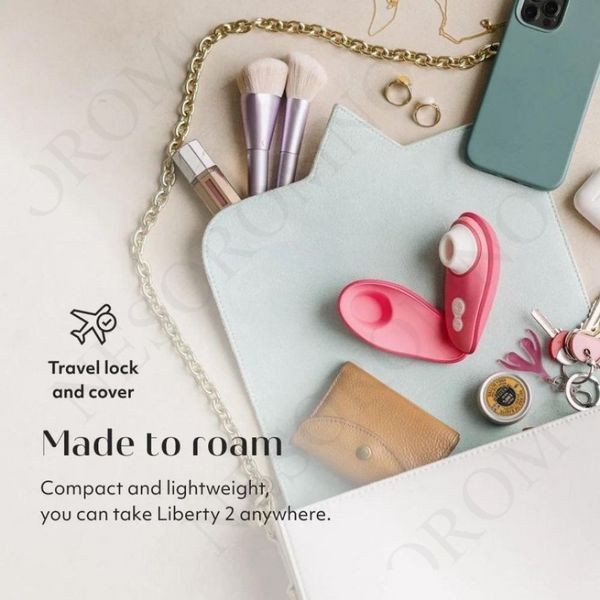 Вакуумний кліторальний вібратор Womanizer Liberty 2 Vibrant Rose, рожевий Артикул: 22790/WZ112SG4 фото