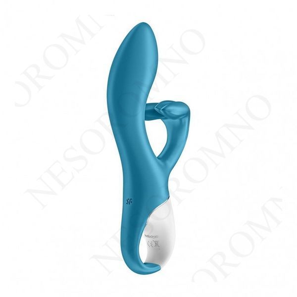 Вібратор кролик Satisfyer Embrace Me з потрійним відростком для стимуляції клітора, блакитний T360412 фото