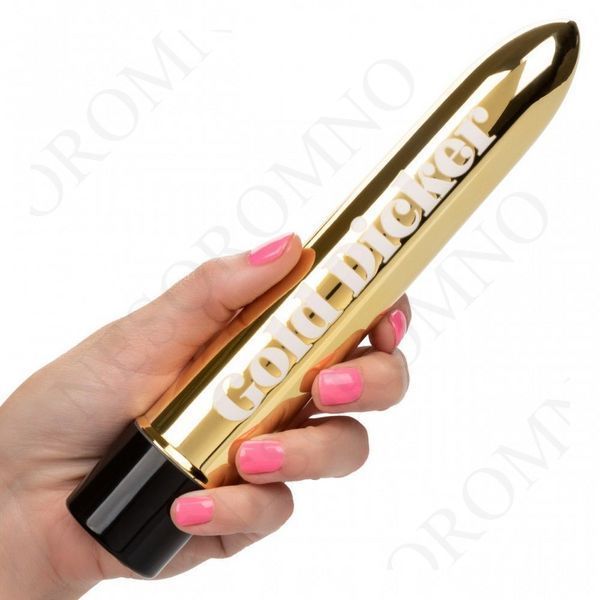 Вібратор Naughty Bits Gold Dicker Vibe CE14192 фото