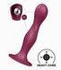 Фалоімітатор вагінально-анальний з обтяженими кульками Satisfyer Double Ball-R, бордовий ST4048680 фото 2