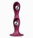 Фалоімітатор вагінально-анальний з обтяженими кульками Satisfyer Double Ball-R, бордовий ST4048680 фото 3