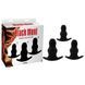 Набір анальних тунелів Chisa Black Mont Rippled Anal Juicer Kit, чорний 42135 / CN-541442135 фото 1