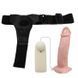 Страпон порожнистий (фалопротез) з вібрацією Baile Vibrating Strap On, беж, 19 &times; 4 см 6603195 фото 4
