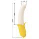 Вібратор у формі банана Pretty Love Banana Geek з фрикціями, 19.5 х 3.1 см BI-014957 фото 5