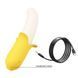 Вібратор у формі банана Pretty Love Banana Geek з фрикціями, 19.5 х 3.1 см BI-014957 фото 4