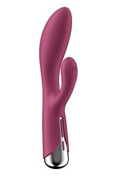 Вібратор-кролик Satisfyer Spinning Rabbit 1 для точки G та клітора, червоний ST4048727 фото