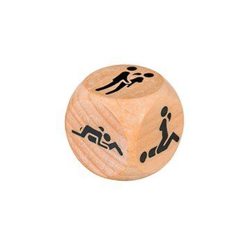 Ігрові кубики Alive Get Lucky Dice із шістьма позиціями Камасутри, дерев'яні AV30353 фото