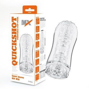 Мастурбатор у колбі Chisa MX Quickshot Portable Cup прозорий 9554/CN-998156955 фото