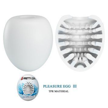 Мастурбатор яйце Pretty Love Pleasure Egg білий 6603ВМ0418 фото