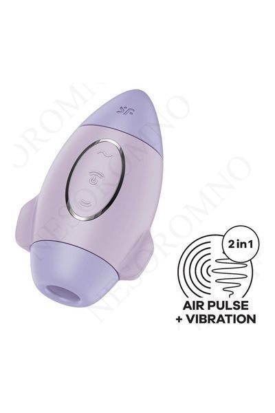 Вібратор Satisfyer Mission Control з вакуумною стимуляцією клітора, фіолетовий ST60088 фото