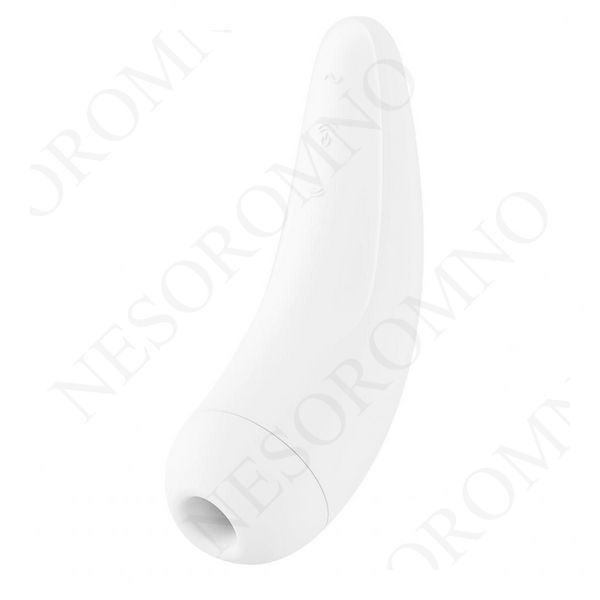 Безконтактний вакуумний смарт-стимулятор клітора Satisfyer Curvy 2+ білий T360113 фото