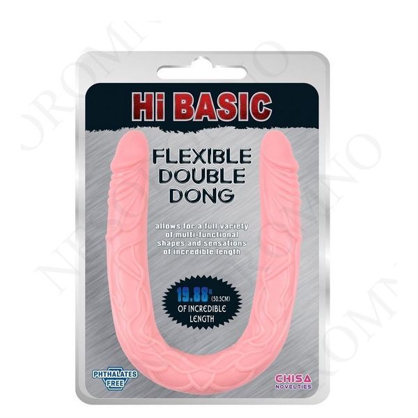 Двосторонній реалістичний фалоімітатор Chisa HI BASIC, тілесний 87144 /CN-131928714 фото