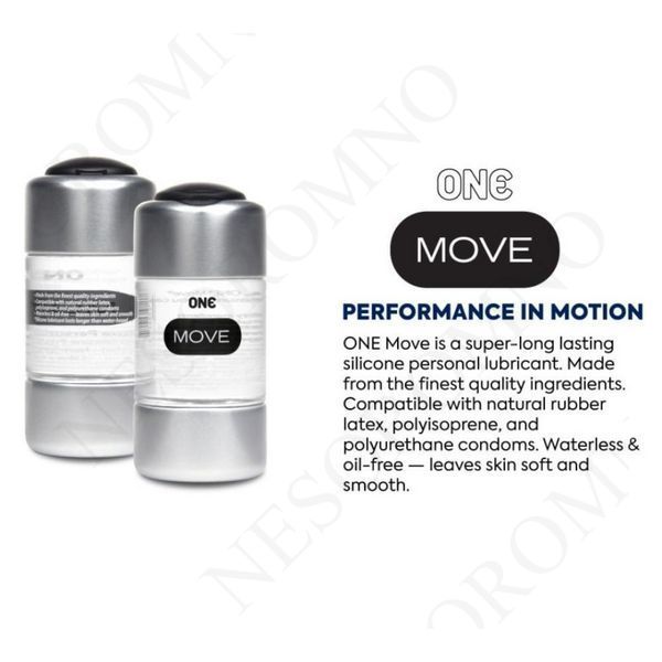 Лубрикант ONE Move Bottle на силіконовій основі, 100 мл ONE10042 фото