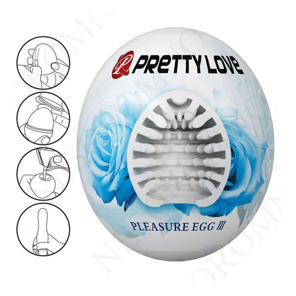 Мастурбатор яйце Pretty Love Pleasure Egg білий 6603ВМ0418 фото