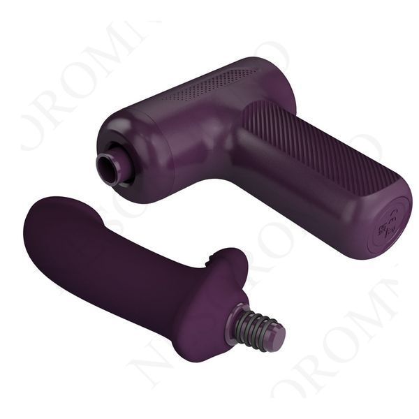 Вібромасажер пістолет Dj Doctor Massage Gun бузковий, 13.6 х 3.9 см BW-055028 фото