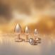 Набір із трьох анальних пробок Dream Toys Gleaming Love, розміри S, M, L, перламутрово-золоті DT22202 фото 5