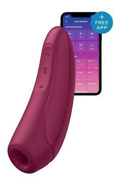 Безконтактний стимулятор клітора Satisfyer Curvy 1+ бордовий T360120 фото