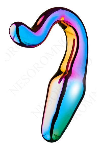 Анальний плаг із боросиліктного скла GLAMOUR GLASS SLEEK ANAL TAIL PLUG DT22022 фото