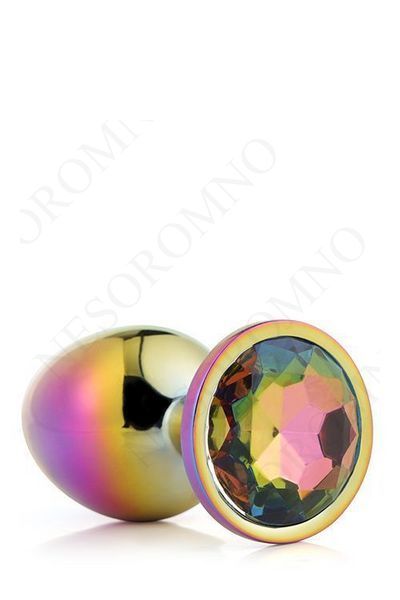 Dt21783 Райдужна анальна пробка GLEAMING LOVE MULTICOLOUR PLUG LARGE DT21783 фото