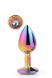 Dt21783 Райдужна анальна пробка GLEAMING LOVE MULTICOLOUR PLUG LARGE DT21783 фото 1