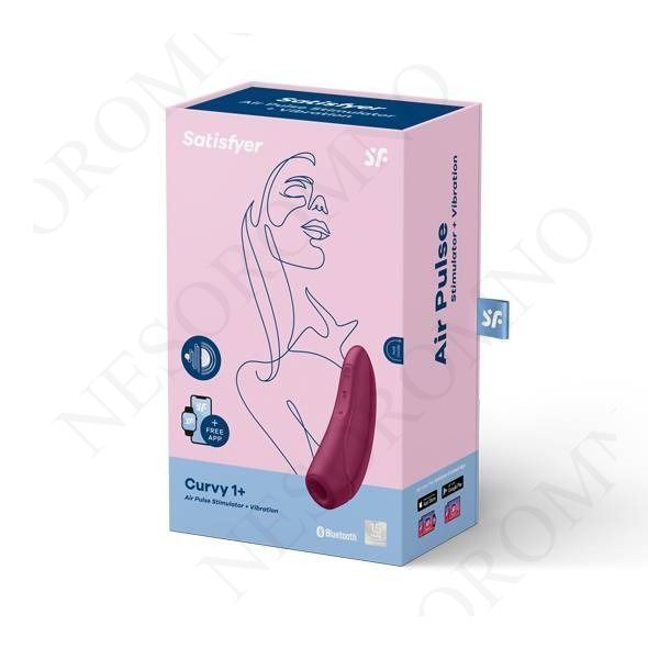 Безконтактний стимулятор клітора Satisfyer Curvy 1+ бордовий T360120 фото