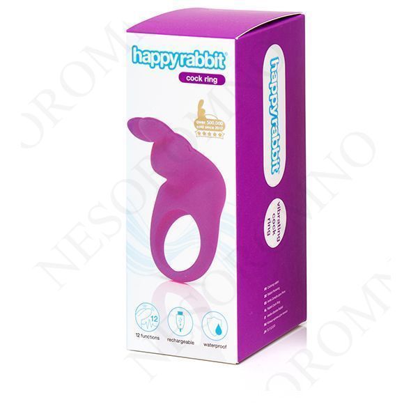 Ерекційне кільце з вібрацією Happy Rabbit Rechargeable Cock Ring Purple FS84681 фото