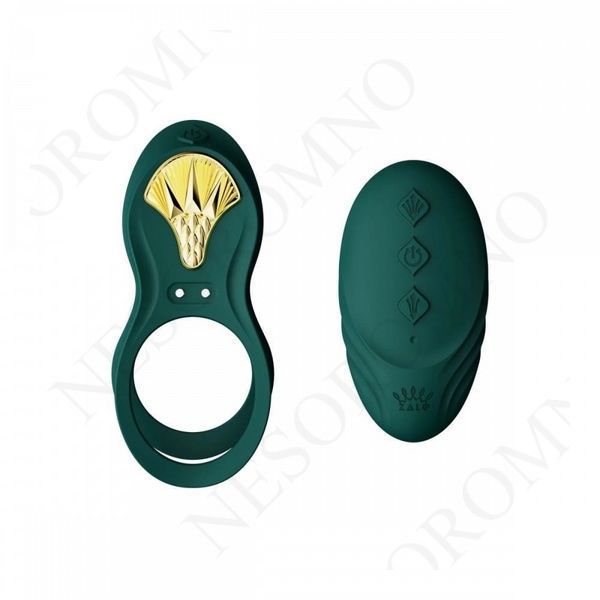 Ерекційне вібро-кільце зі стимуляцією точки G ZALO BAYEK Green ZL03001 фото