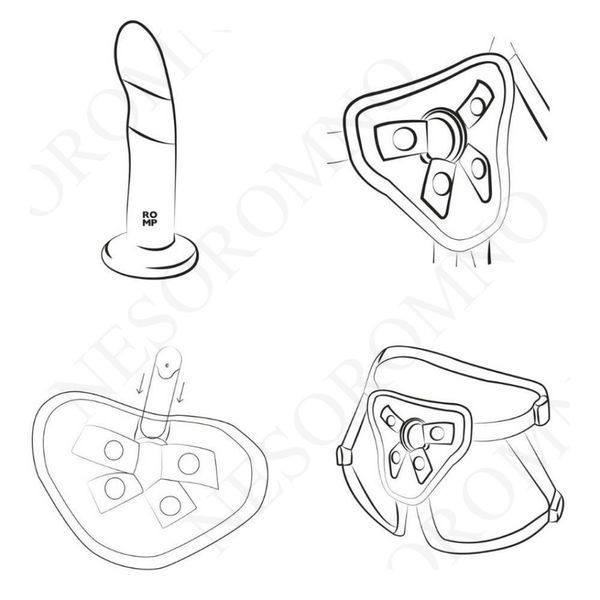 Комплект страпон + трусики ROMP Piccolo Pegging Kit 23568/RPSO1SG9 фото