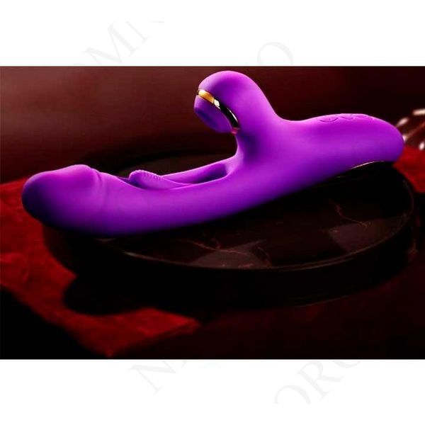Вібратор 3в1 Pretty Love Finger Bunny 21 режим фіолетовий X0000987-2 фото