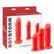Набір анальних пробок Chisa Hotstorm Anal Slim Dildo Kit з віброкулею в комплекті, червоний 726831-3 /CN-104726831 фото 1