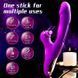 Вібратор 3в1 Pretty Love Finger Bunny 21 режим фіолетовий X0000987-2 фото 4