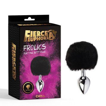 Анальна пробка металева Chisa Fierce Euphoria з хвостом 32930/CN-941432930 фото