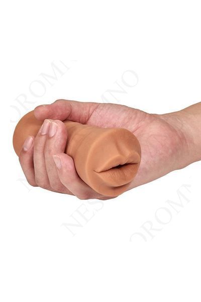 Мастурбатор реалістичний у вигляді рота Blush M For Men Isabella з віброкулею, мулатка T331242 фото