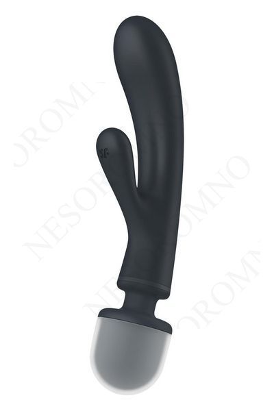 Вібратор-мікрофон Satisfyer Triple Lover потрійна дія, сірий ST4018201 фото