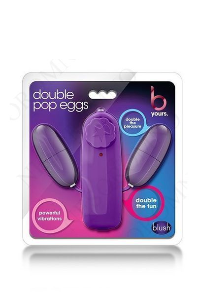 Віброяйце подвійне Blush B yours double pop eggs plum, фіолетовий T330764 фото