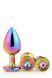 Набір райдужних анальних пробок GLEAMING LOVE MULTICOLOUR PLUG SET DT21784 фото 1