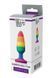 Райдужна анальна пробка COLOURFUL LOVE RAINBOW ANAL PLUG MEDIUM DT21743 фото 2
