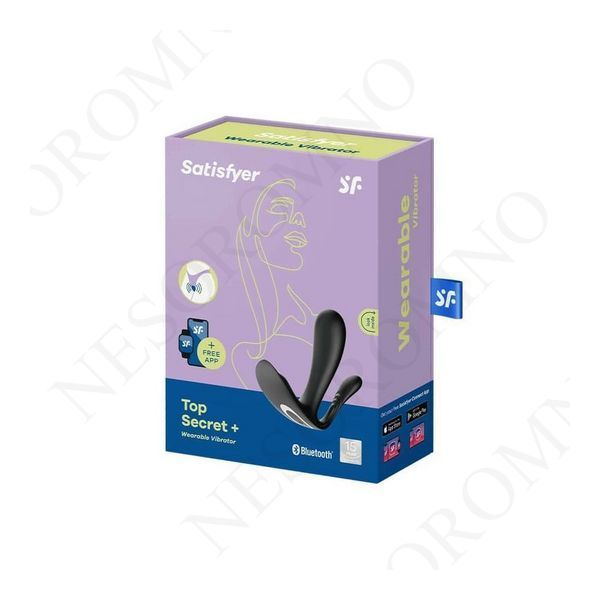Смарт вібратор у трусики Satisfyer Satisfyer Top Secret+ чорний ST4003405 фото