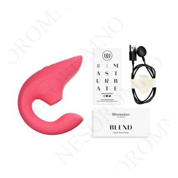 Стимулятор точки G та клітора Womanizer Blend Rose вакуум і вібрація, ніжно-рожевий Артикул: 23759/WZBD1SG2 фото