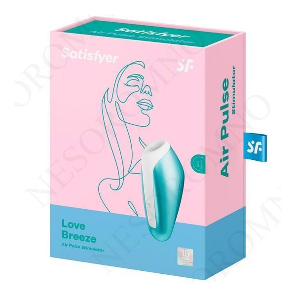 Вакуумний кліторальний стимулятор Satisfyer Love Breeze Sucking, блакитний T360127 фото