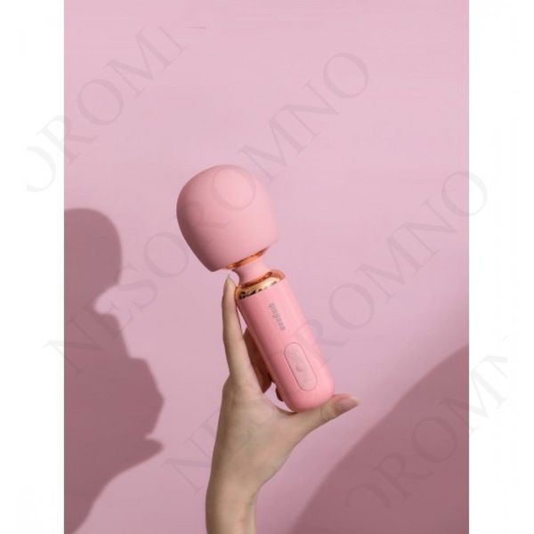 Вібратор-мікрофон Qingnan 5 Powerful Mini Wand Massager, рожевий Q95513 фото