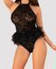 Костюм покоївки Obsessive Frilles Чорний S/M 411016 фото 1