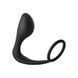 Анальна пробка з еррекційним кільцем FANTASSTIC ANAL PLUG WITH COCKRING BLACK DT22003 фото 1
