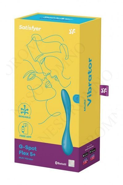 Мультивібратор SATISFYER G-Spot Flex 5+ керування телефоном, блакитний T360470 фото