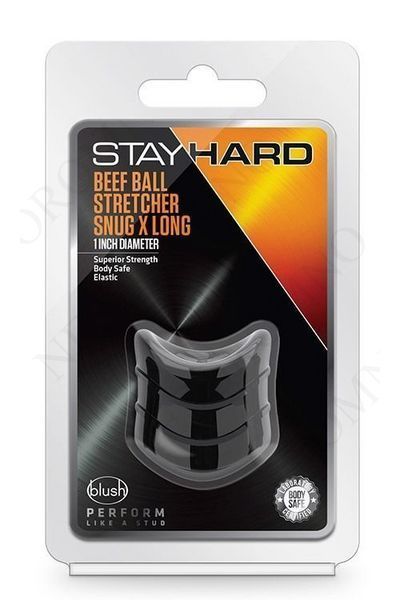 Кільце ерекційне для пеніса Blush Stay Hard чорне, 3.8 х 2.5 см T331501 фото