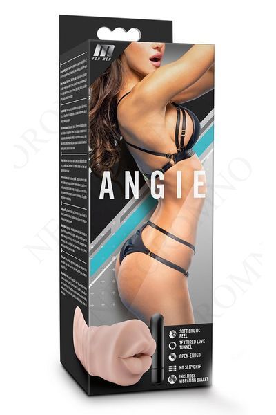 Мастурбатор в виде рта с вибропулей Blush M for Men Angie телесный T331159 фото