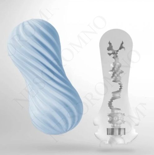Мастурбатор із кульками TENGA FLEX BUBBLY BLUE 77345 фото