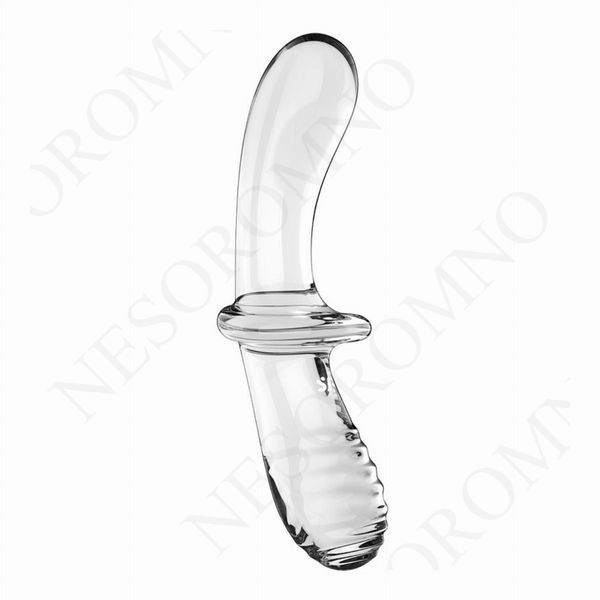 Подвійний скляний фалоімітатор Satisfyer Double Crystal Transparent прозорий ST4045665 фото