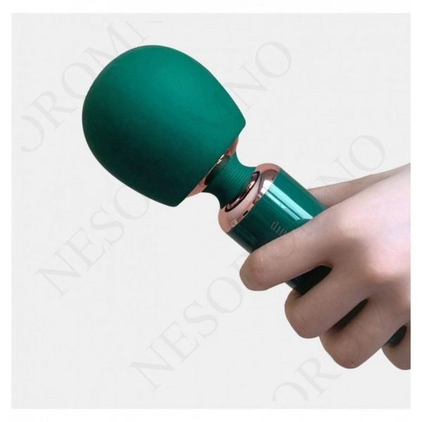 Вібратор-мікрофон Qingnan No.5 Powerful Mini Wand Massager, зелений Q95551 фото