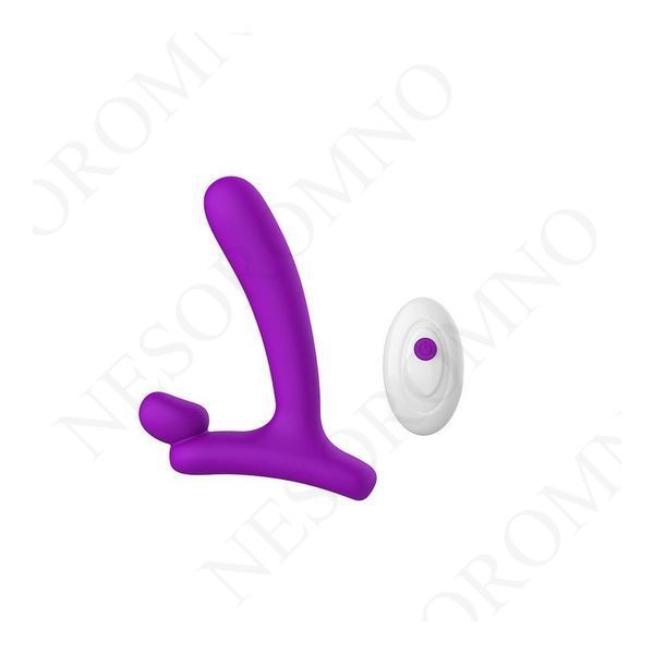 Вібратор у формі літери" L" зі стимуляцією клітора і точки G Chisa Lust Ripple Horny, фіолетовий 59691/CN-170759691 фото